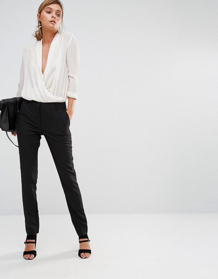 New Look Stretch Slim Leg Pants - Black