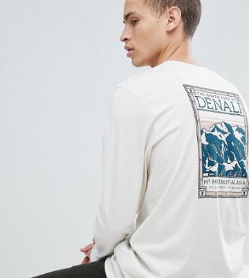 The North Face Exclusive To Asos Long Sleeve North Faces T-shirt In Vintage White - White