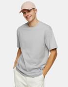 Topman Oversized T-shirt In Gray Marl