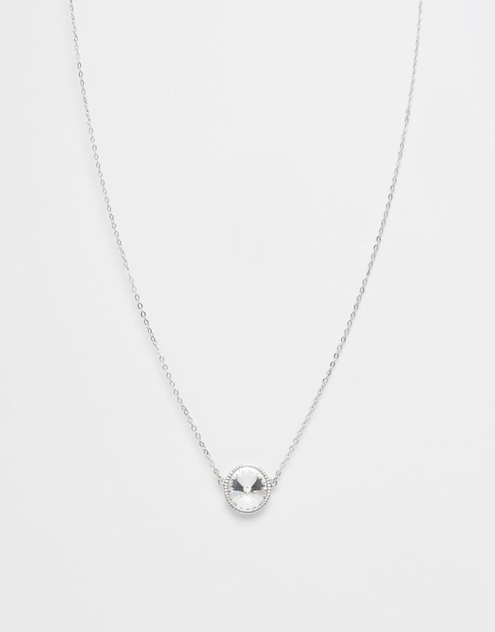 Ted Baker Rainia Rivoli Crystal Necklace - Silver