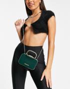 Love Moschino Chain Strap Grab Bag In Dark Green