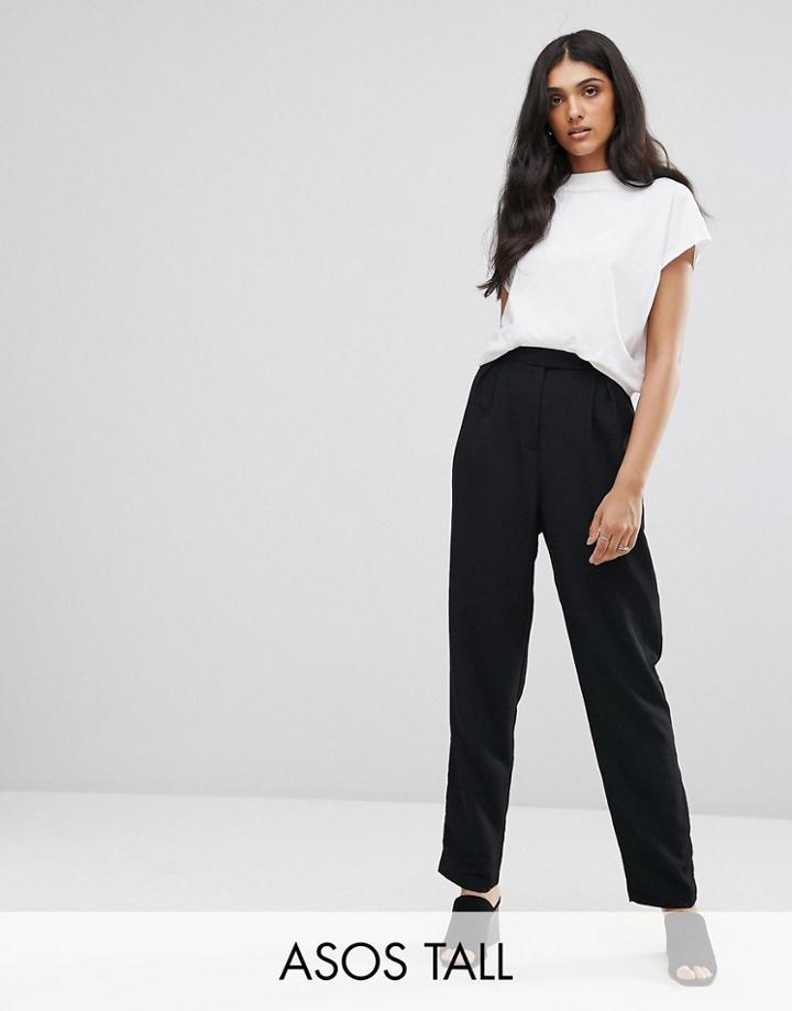 Asos Tall Tapered Peg Pant - Black