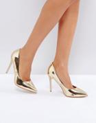 Little Mistress Point High Heels - Gold