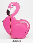 Skinnydip Exclusive Flamingo Cross Body Bag - Pink