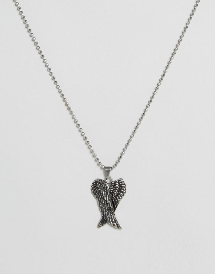 Seven London Wings Necklace In Silver - Silver
