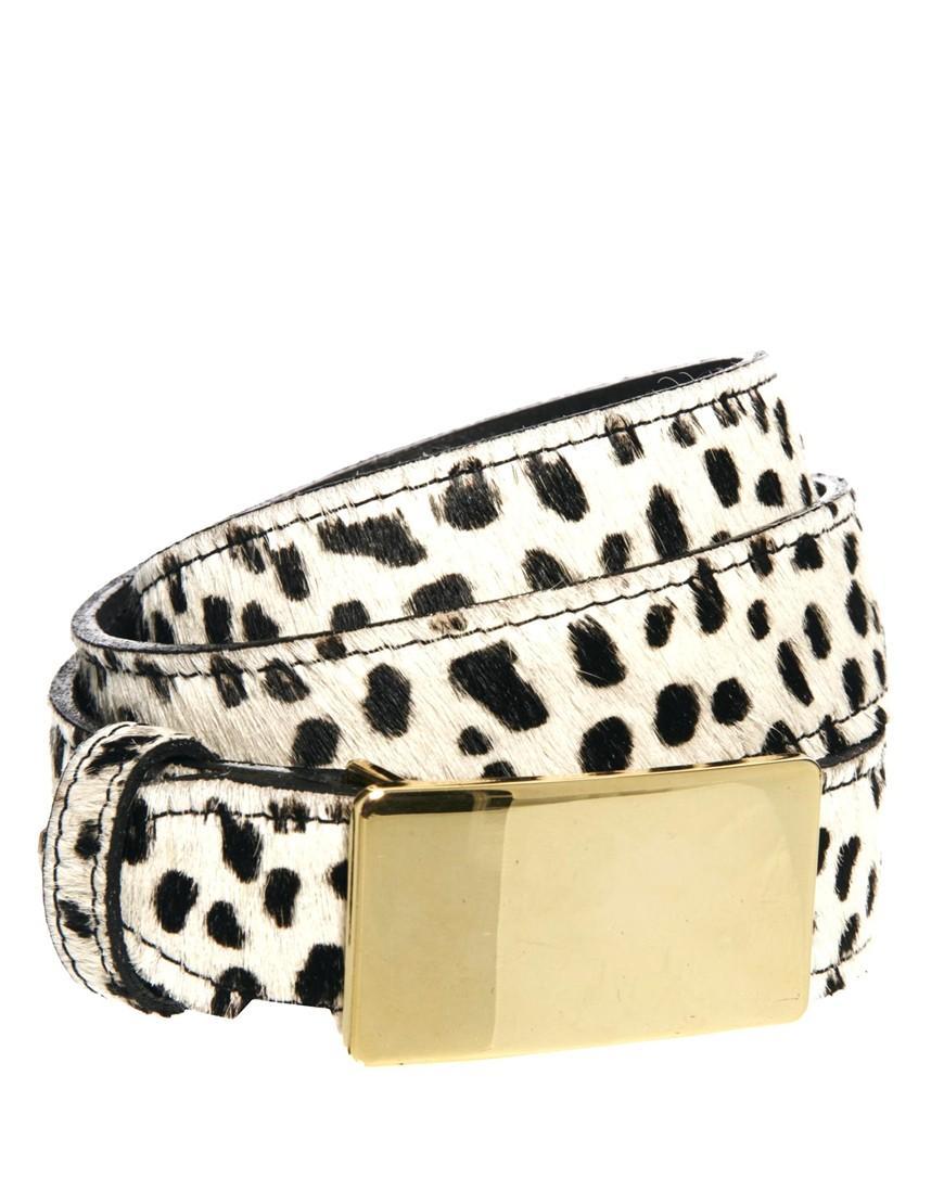 Black And Brown London Kara Cheetah Print Waist Belt | LookMazing