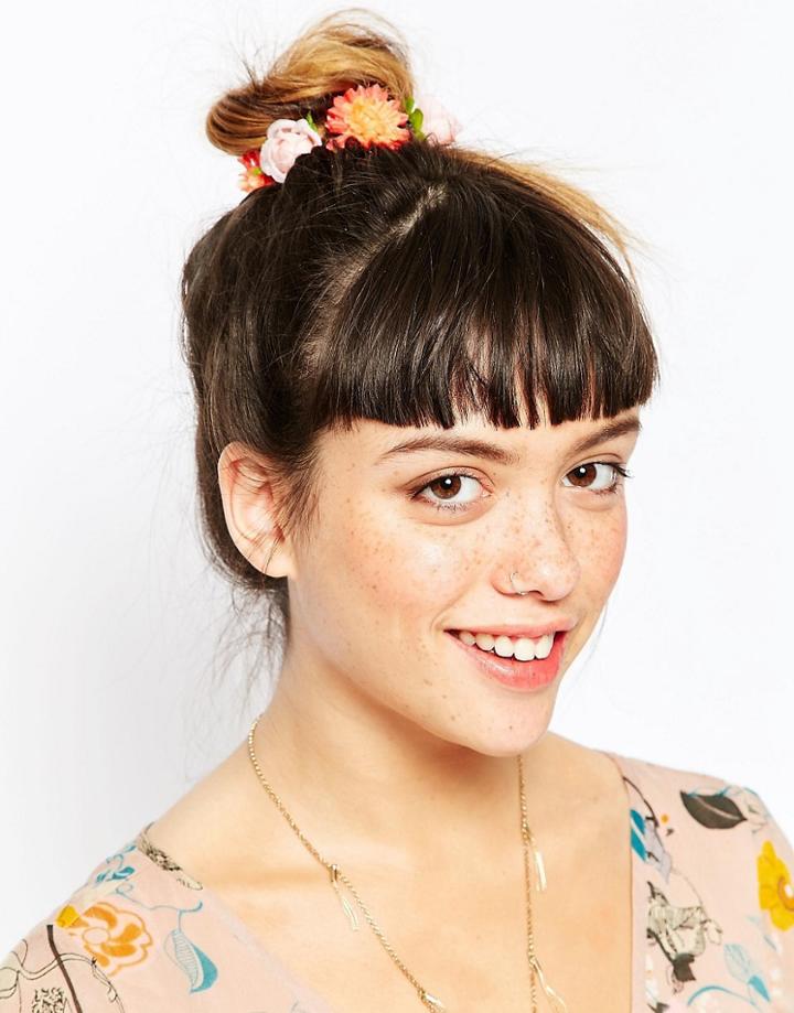 Asos Mix Flower Bun Holder - Multi
