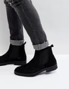 Zign Chunky Leather Chelsea Boots - Black