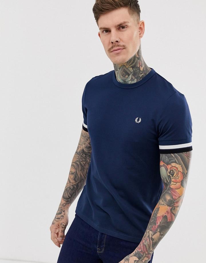 Fred Perry Bold Tipped T-shirt In Navy