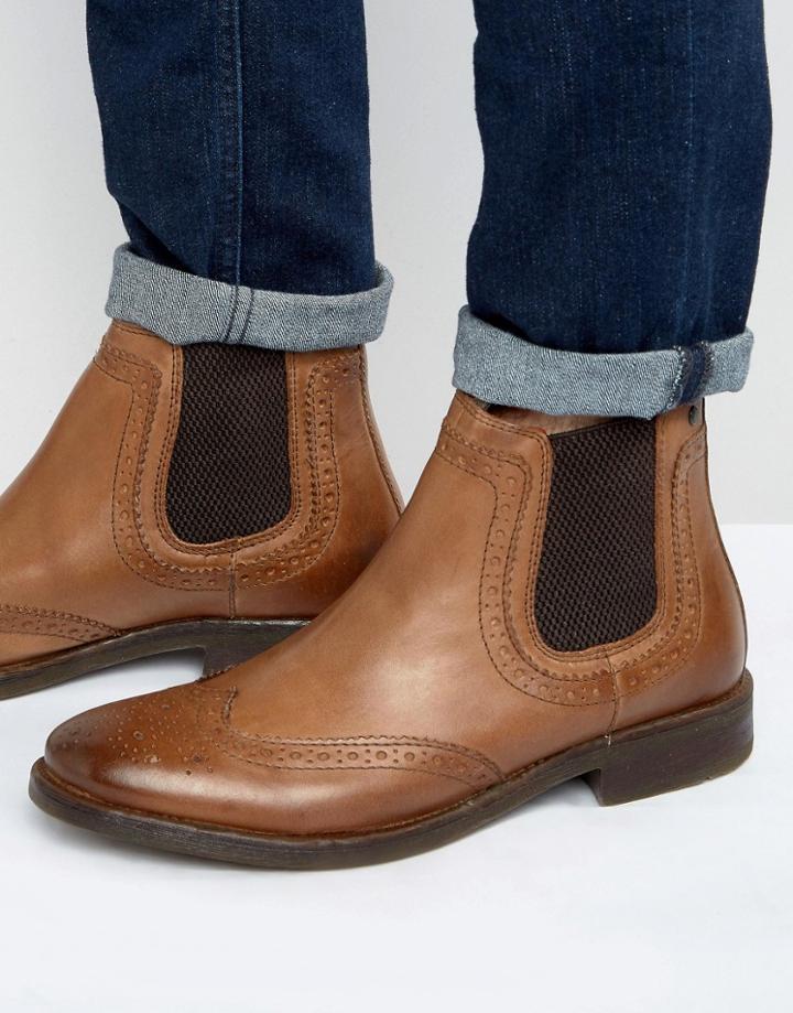 Base London Southwark Leather Chelsea Boot - Tan
