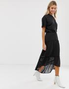 Moves By Minimum Tiered Maxi Skirt - Black