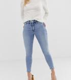 River Island Petite Molly Jeggings In Light Authentic - Blue