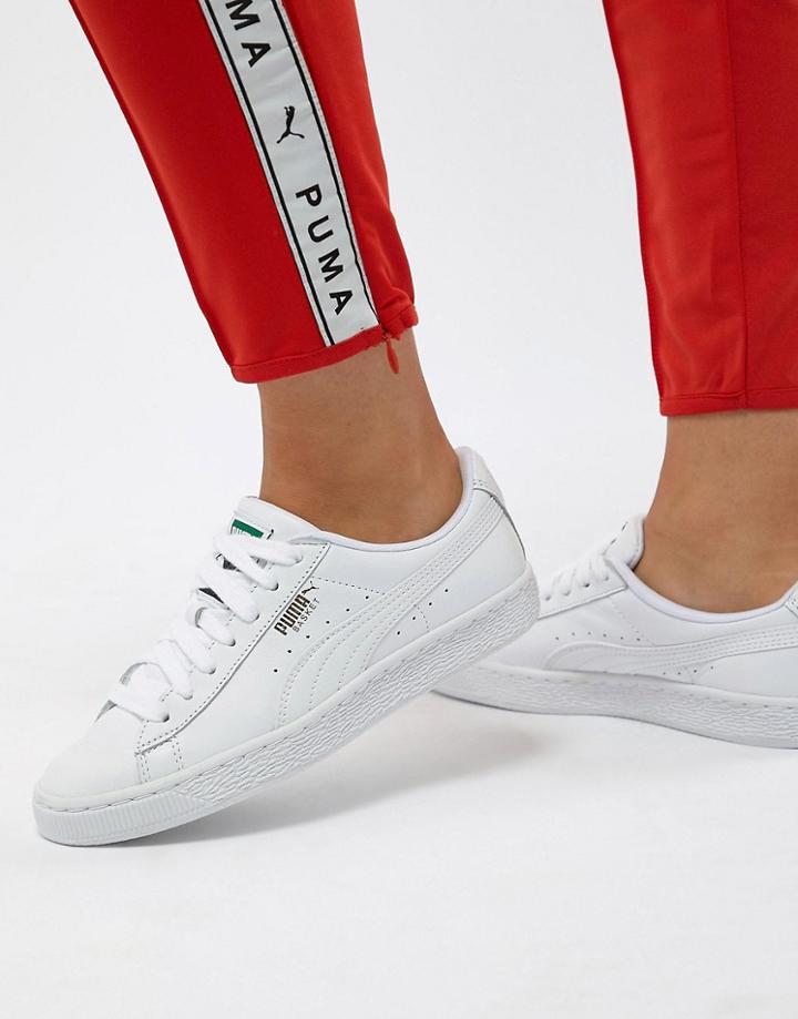Puma Basket Classic White Sneakers