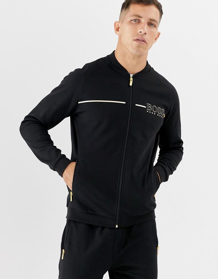 Boss Bodywear Logo Track Jacket - Black
