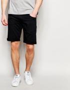 Solid Chino Shorts - Black