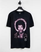 Jimi Hendrix Oversized T-shirt In Black