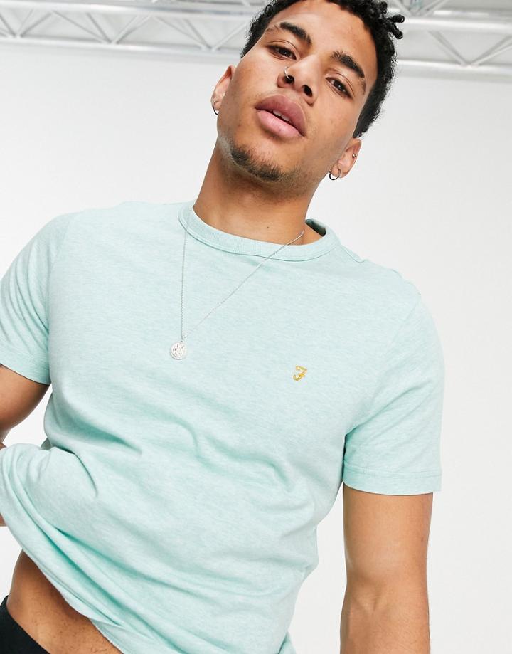 Farah Danny Organic Cotton T-shirt In Green
