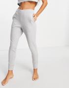 Puma Studio Exhale High Waist Ribbed Sweatpants In Gray