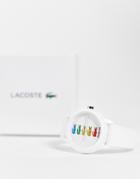 Lacoste Unisex Polaroid Collab Watch In White