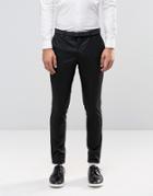 Jack & Jones Premium Skinny Suit Pants In Black - Black