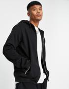 Bolongaro Trevor Biker Zip Through Hoodie-black