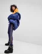 Puma X Fenty Velour Lacing Tight In Navy - Blue