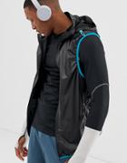 Asos 4505 Interchangeable Run Bag With Packable Hooded Jacket - Black