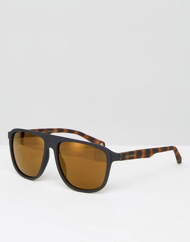 Ted Baker Aviator Sunglasses - Black