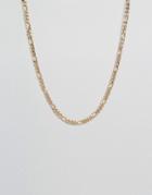 Asos Chain Interest Necklace In Gold - Gold