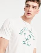 Puma Vintage Tennis Logo T-shirt In White