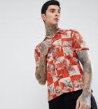 Nudie Jeans Co Brandon Roses Shirt - Red