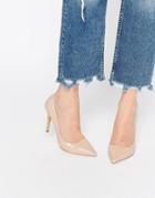 Dune Azara Nude Patent Court Shoe - Nude Patent