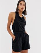 Cheap Monday Smile Halterneck Romper - Black