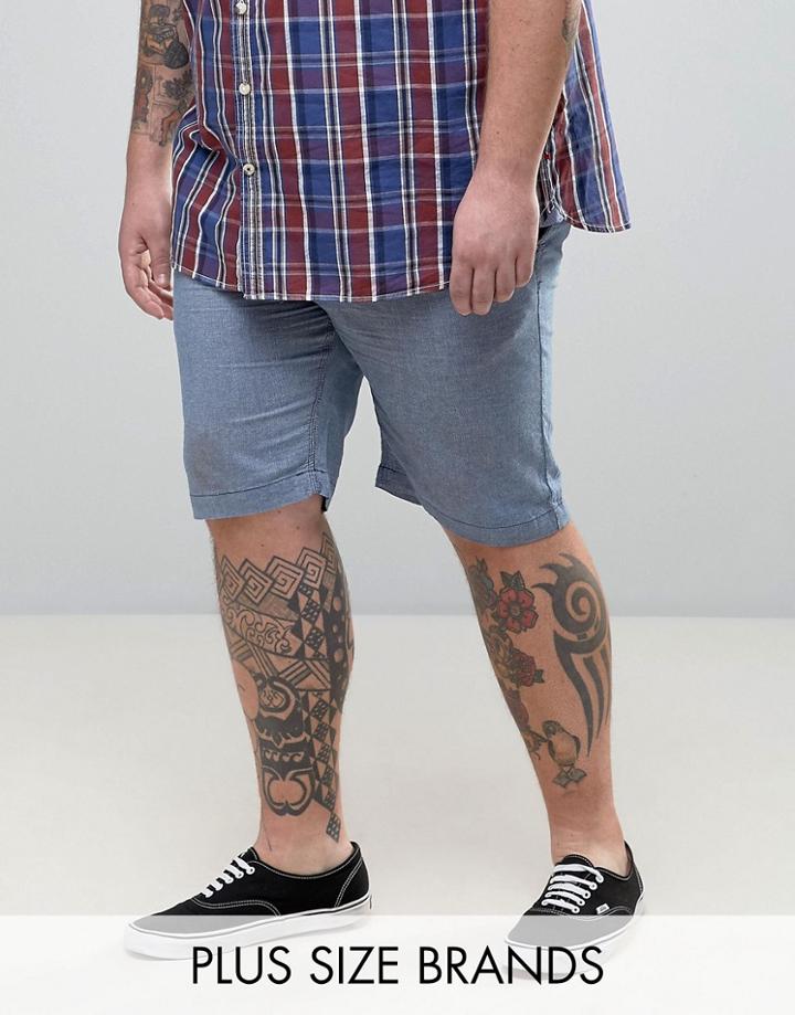 Duke Plus Shorts In Blue - Blue