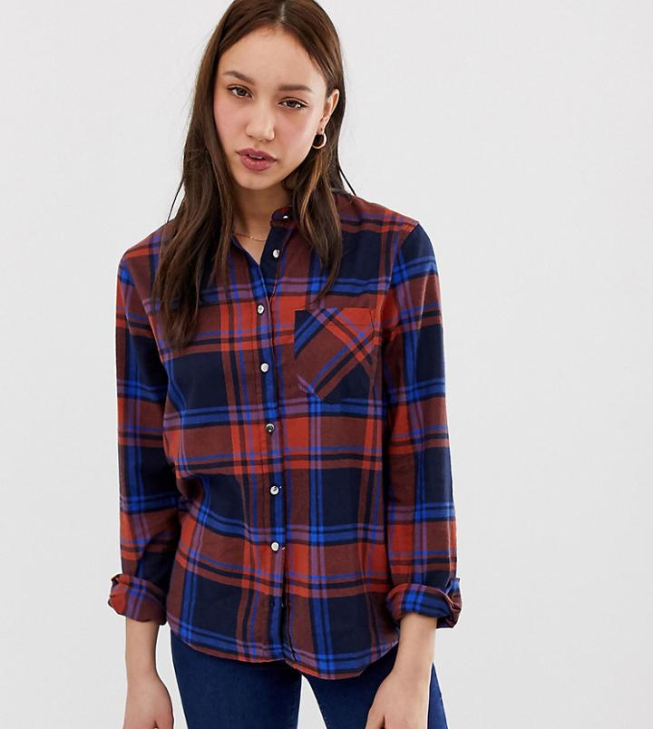 New Look Tall Check Shirt - Orange