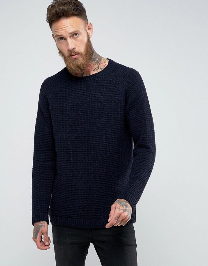 Nudie Jeans Co Hans Structure Knit - Black