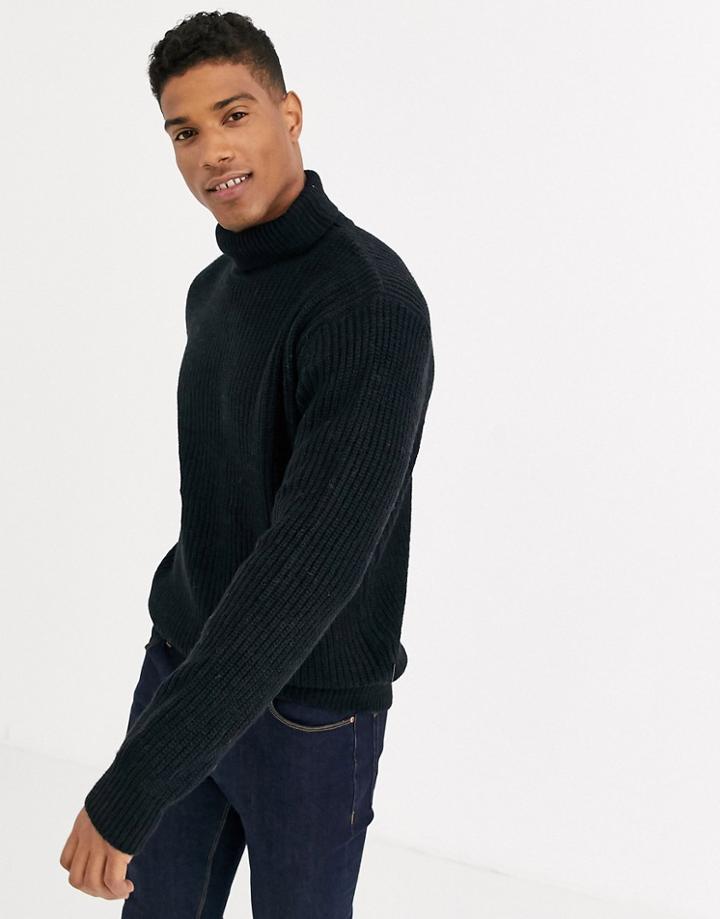 French Connection Chunky Roll Neck Sweater Plain