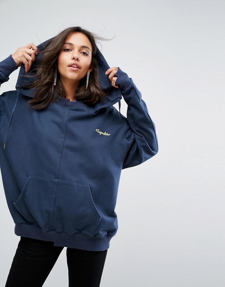 Evidnt Monday Blues Asymmetric Hoody - Navy