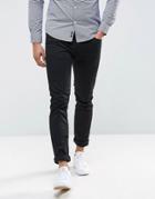 Armani Jeans J06 Slim Fit Stretch Gaberdine Jeans Black - Black