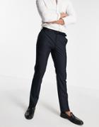 French Connection Skinny Fit Pants-navy