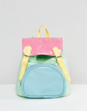 Unif Bop Multicoloured Pastel Backpack - Pastel Multi
