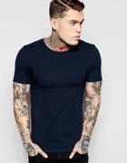 Asos Extreme Muscle T-shirt With Crew Neck And Stretch - Carbon