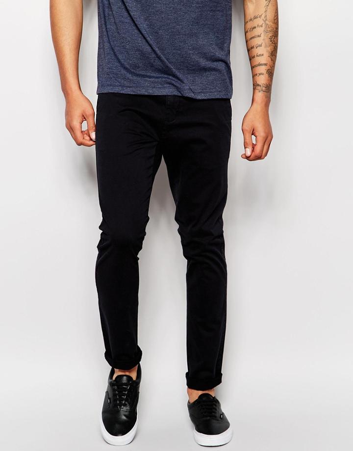 Dr Denim Chinos Heywood Skinny Fit - Black