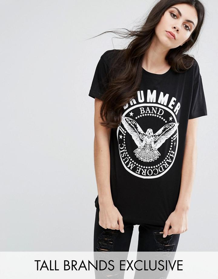 Noisy May Tall Band T-shirt - Black