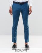 Noose & Monkey Super Skinny Pants With Stretch - Teal