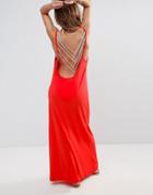 Pitusa Backless Beach Dress - Red