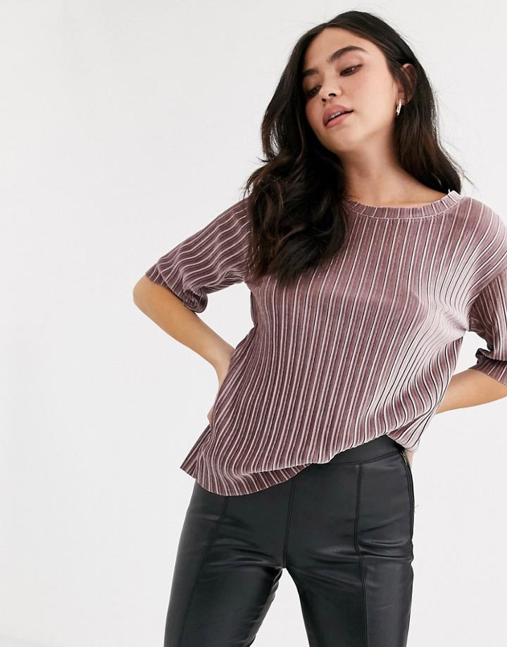 Jdy Nina Pleated Top-pink