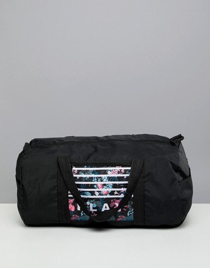 Only Play Tropical Print Gym Bag - Black
