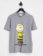 Lacoste X Peanuts Charlie Brown T-shirt In Gray