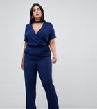 Koko Wrap Jumpsuit - Navy